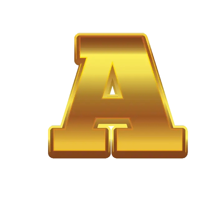 Golden Letter A