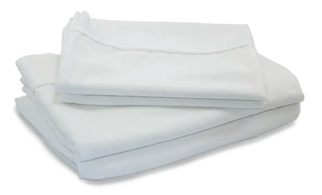 Clean Folded White Bedsheets