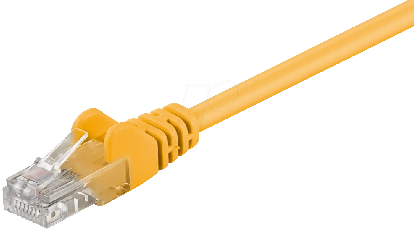 Yellow Ethernet Cable for Network Connections