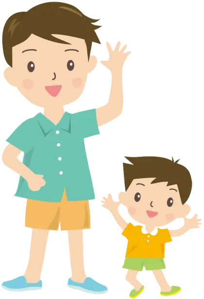Father and Son Illustration
