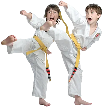 Karate Kids in Action