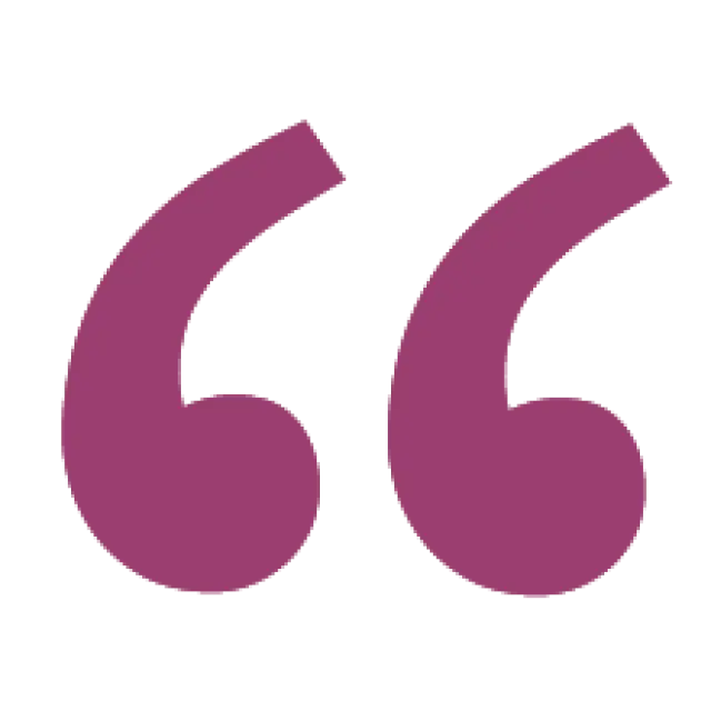 Vibrant Purple Quotation Mark Symbol