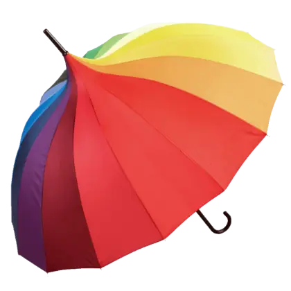 Multicolored Umbrella for Weather Protection