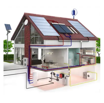 Energy Efficient House with Solar Panels