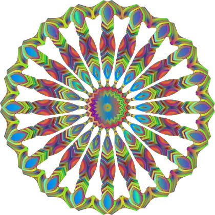 Abstract Colorful Kaleidoscopic Pattern Design
