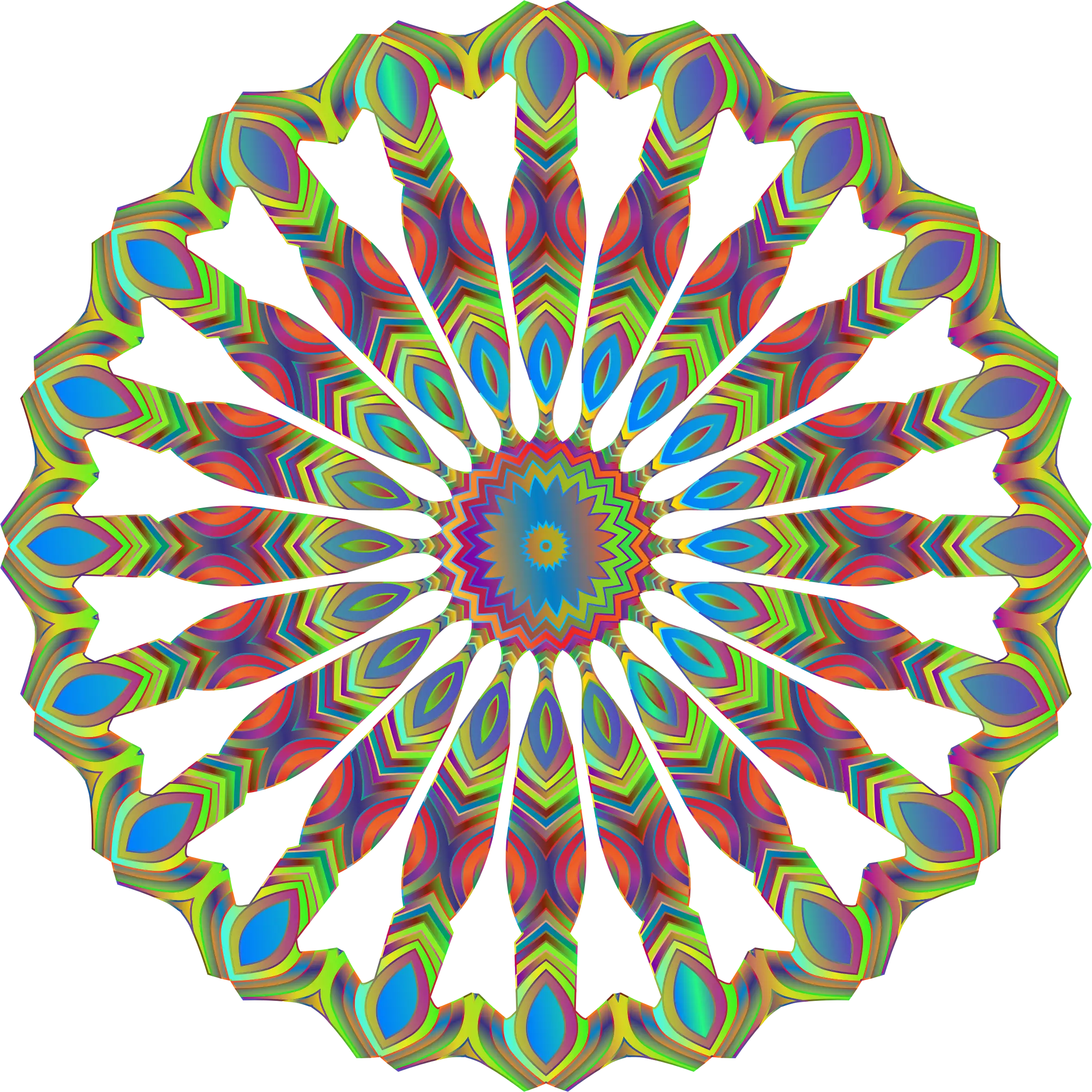Abstract Colorful Kaleidoscopic Pattern Design