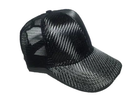 Black Mesh Baseball Cap