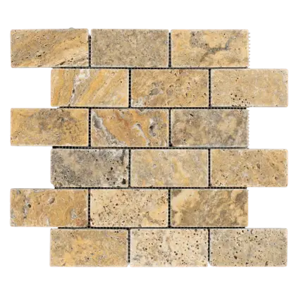 Beige Brick Tiles for Wall Design