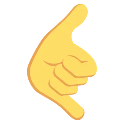Yellow Thumbs-Up Hand Gesture Icon for Communication