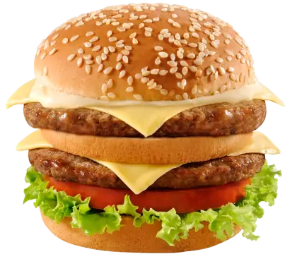 Delicious Cheeseburger with Fresh Lettuce and Tomato