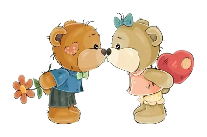 Teddy Bears in Love