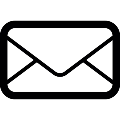 Black Envelope Icon Representation