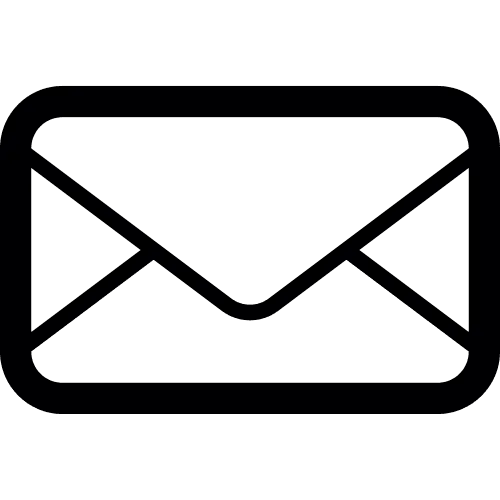 Black Envelope Icon Representation