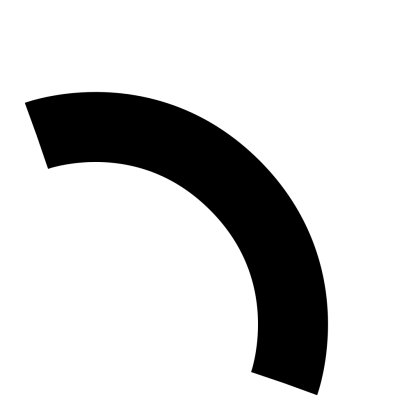 Curved Black Stripe Design Element