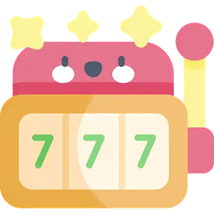 Cute Slot Machine with 777