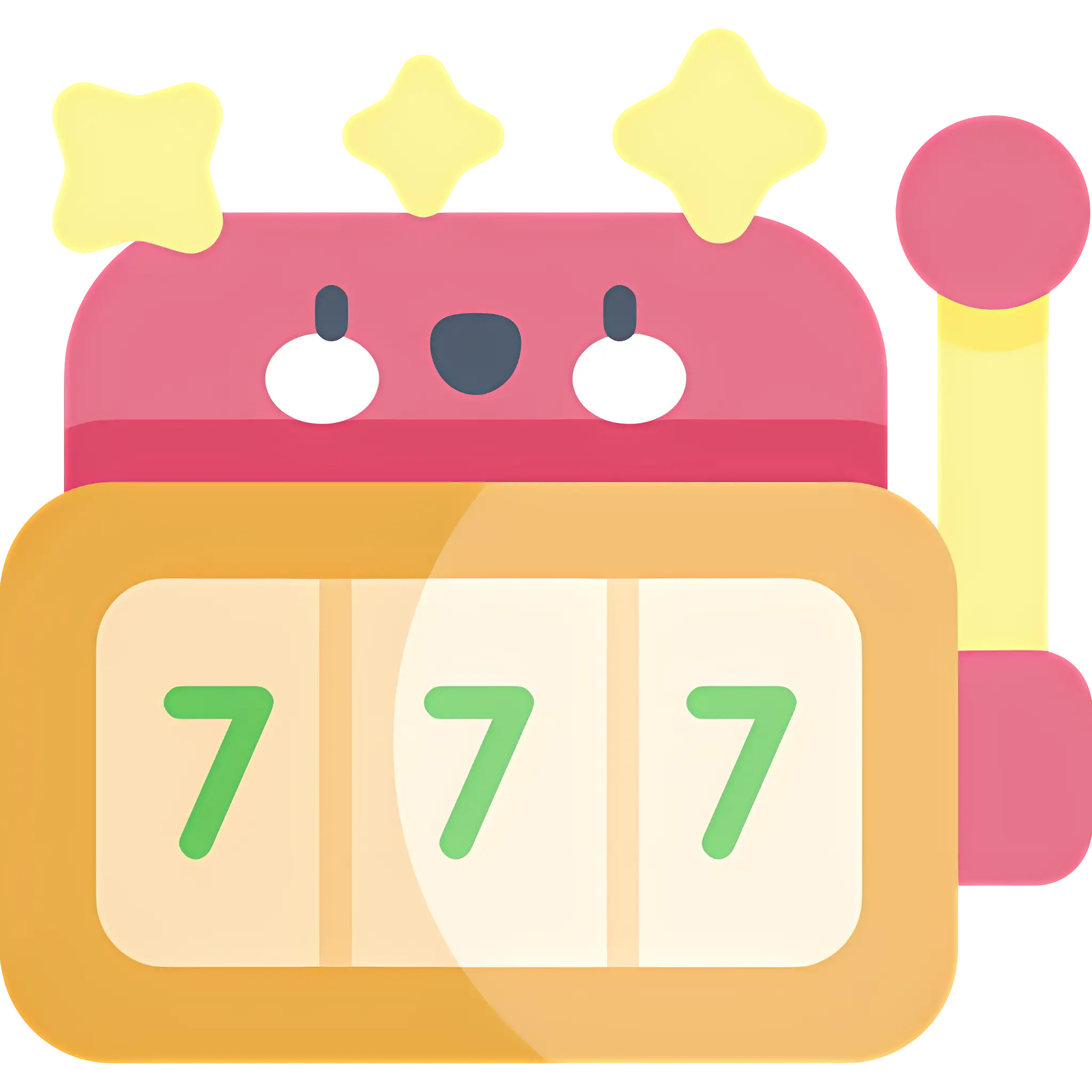 Cute Slot Machine with 777
