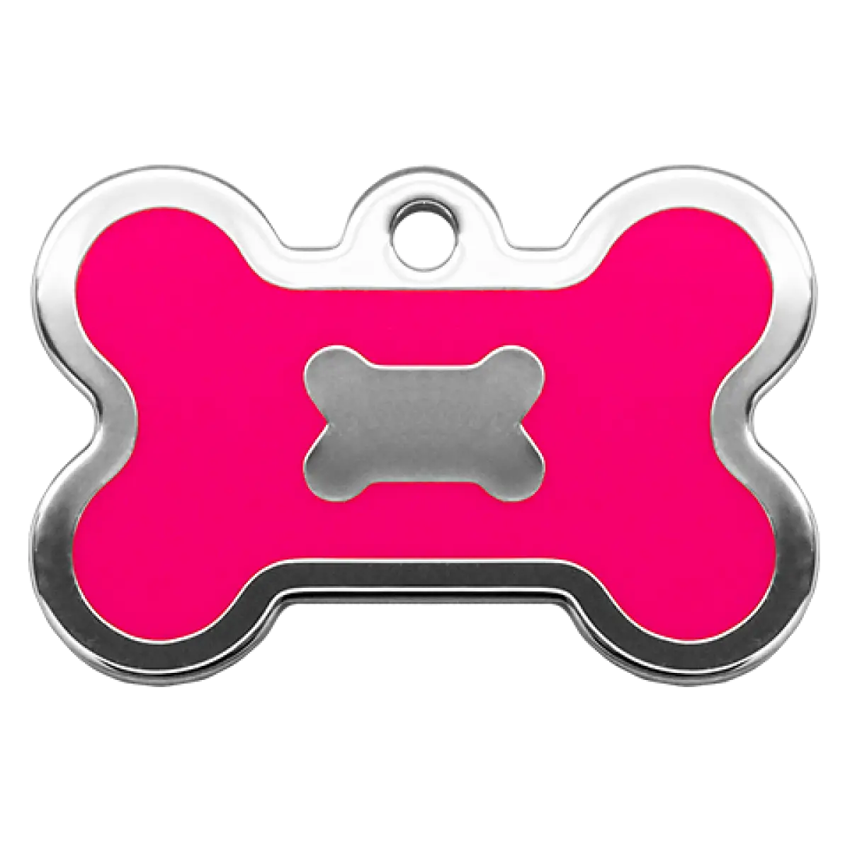 Pink Bone-Shaped Dog Tag