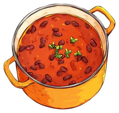 Yellow Pot of Red Bean Stew
