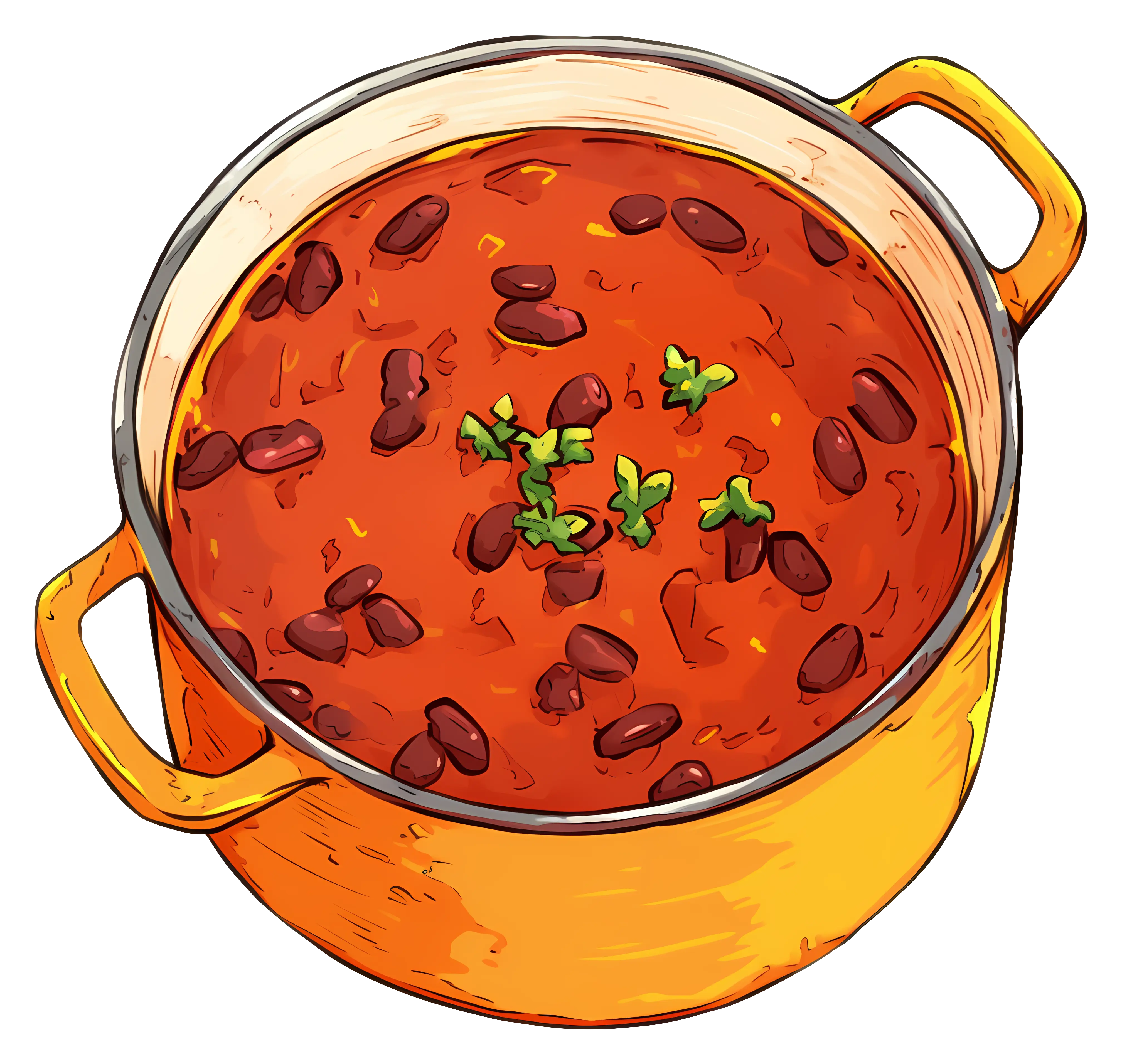 Yellow Pot of Red Bean Stew