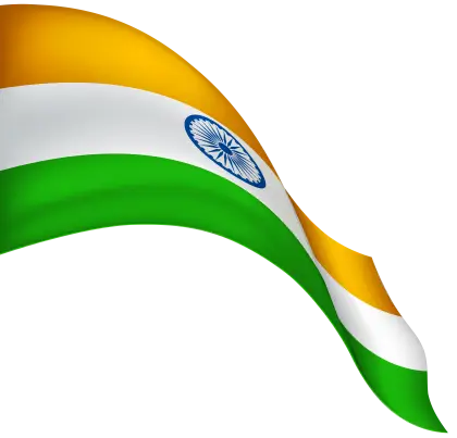 Waving Indian Flag Illustration