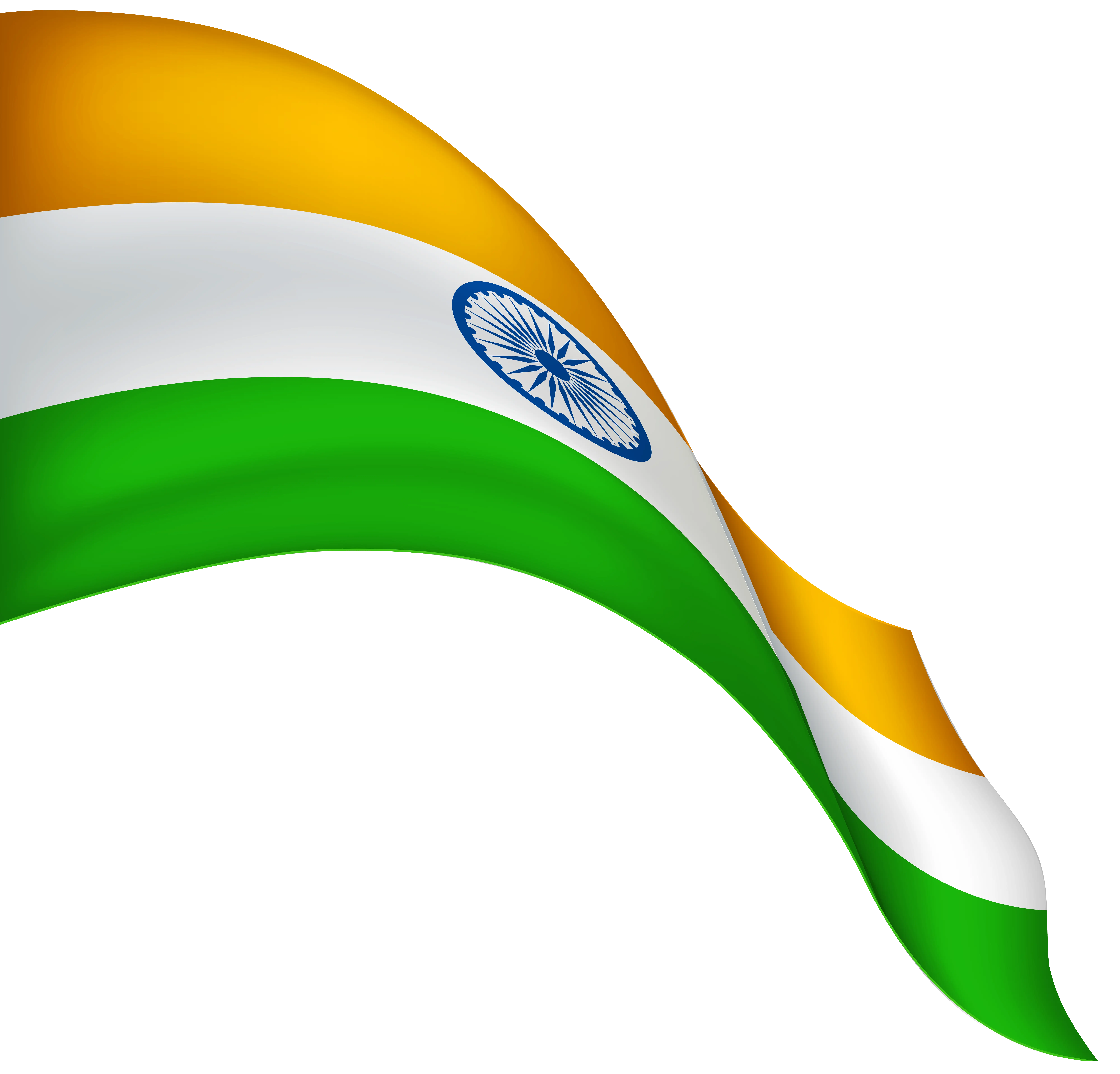 Waving Indian Flag Illustration