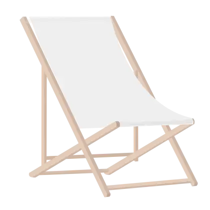 White Deck Chair for Relaxation