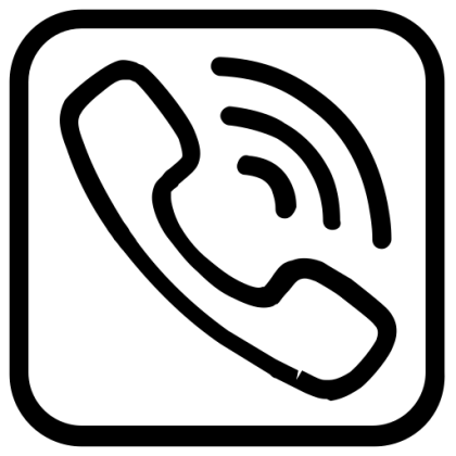 Phone Call Icon with Signal Waves