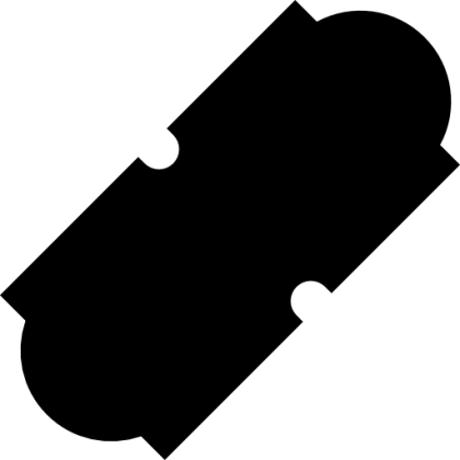 Black Ticket Symbol Design