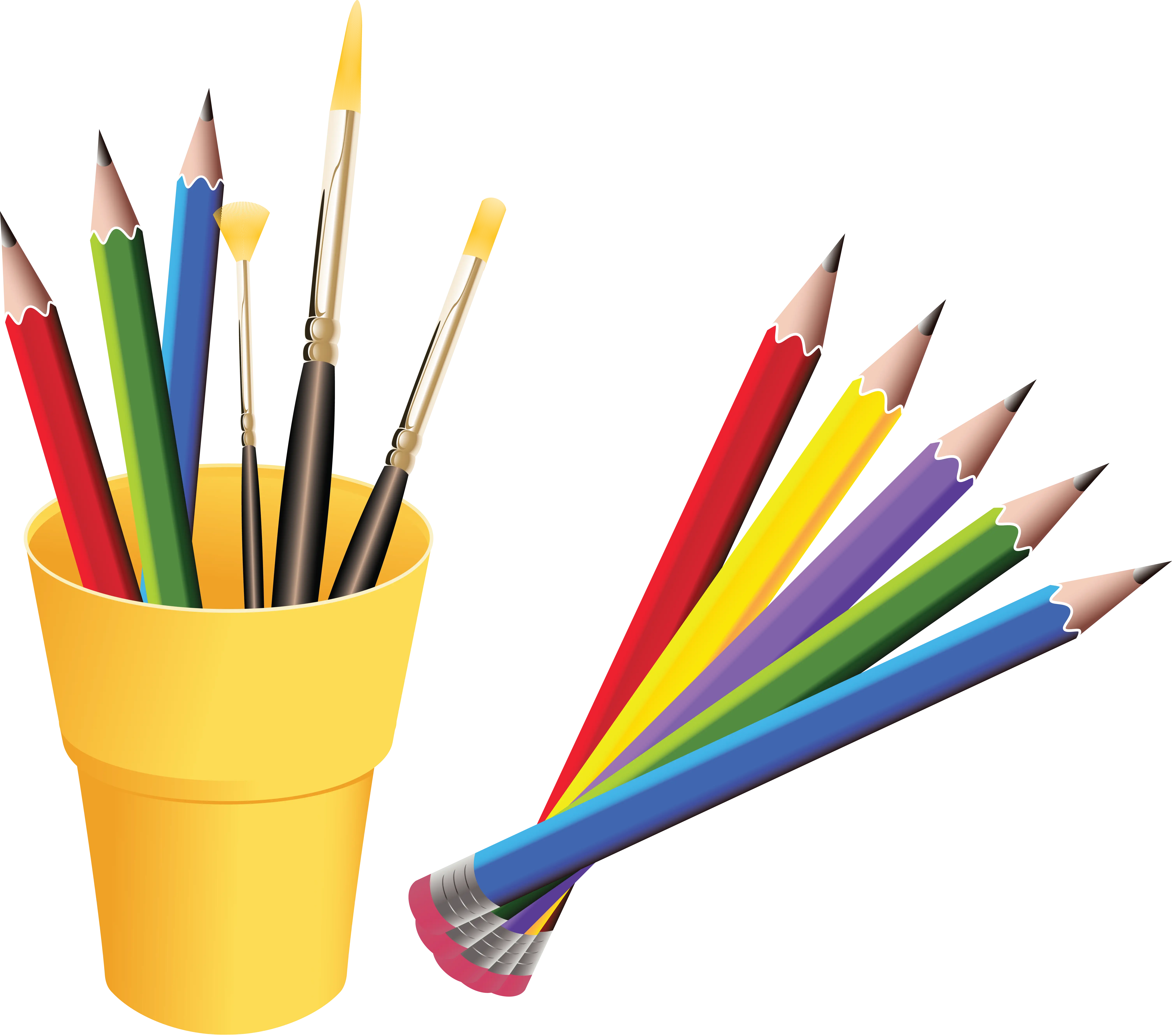 Colorful Art Supplies Illustration