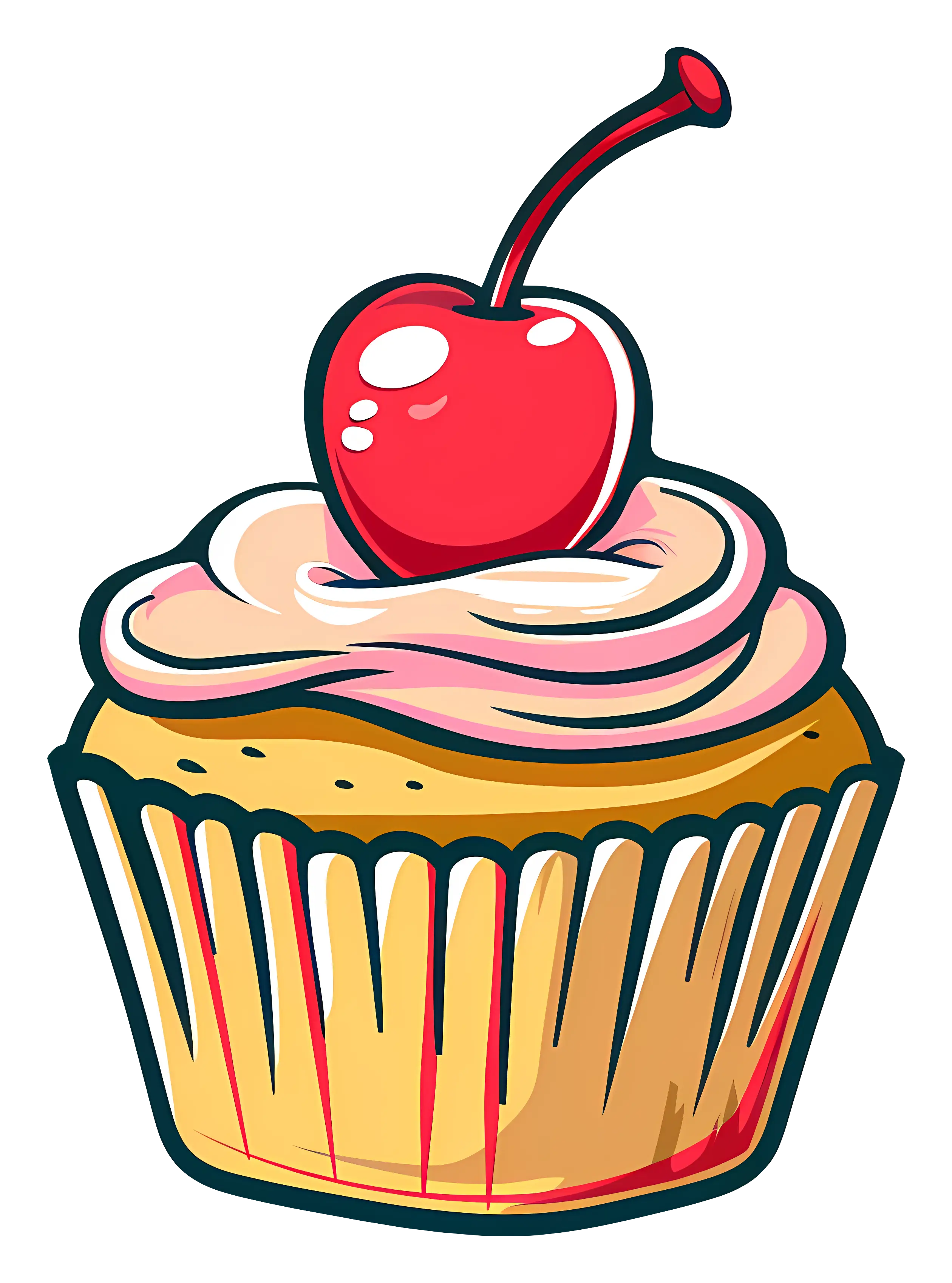 Cupcake with Cherry on Top