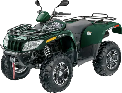 Green All-Terrain Vehicle for Off-Roading
