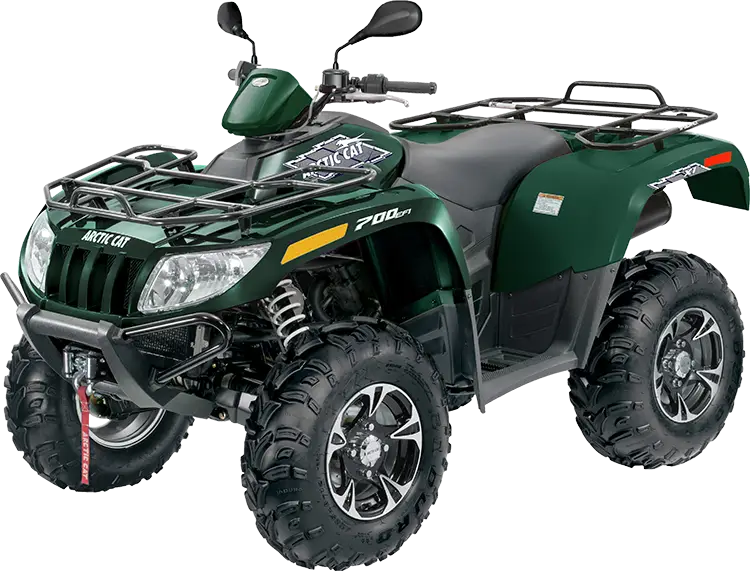 Green All-Terrain Vehicle for Off-Roading