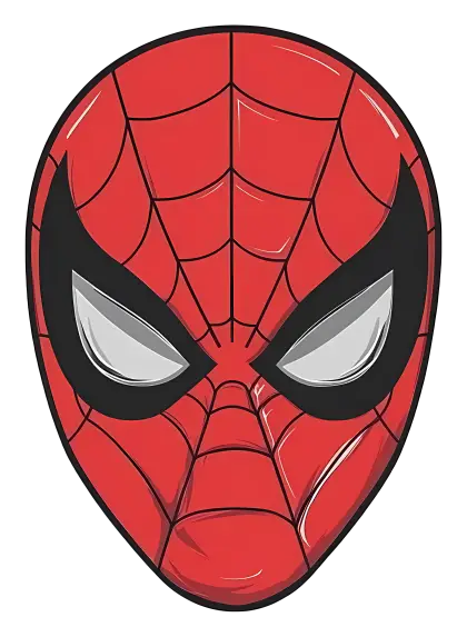 Spider-Man Mask Illustration