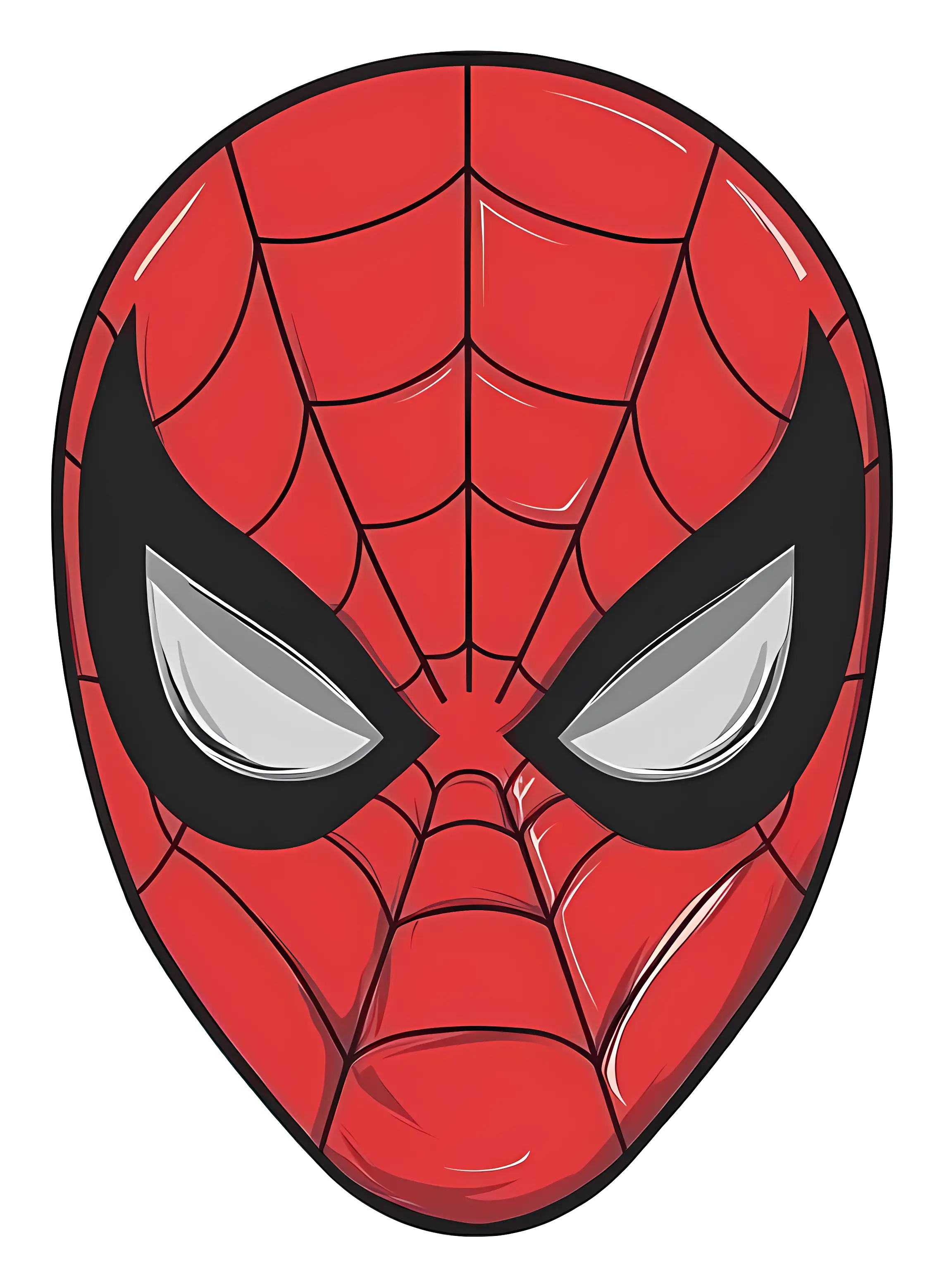 Spider-Man Mask Illustration
