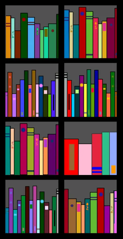 Colorful Bookshelf