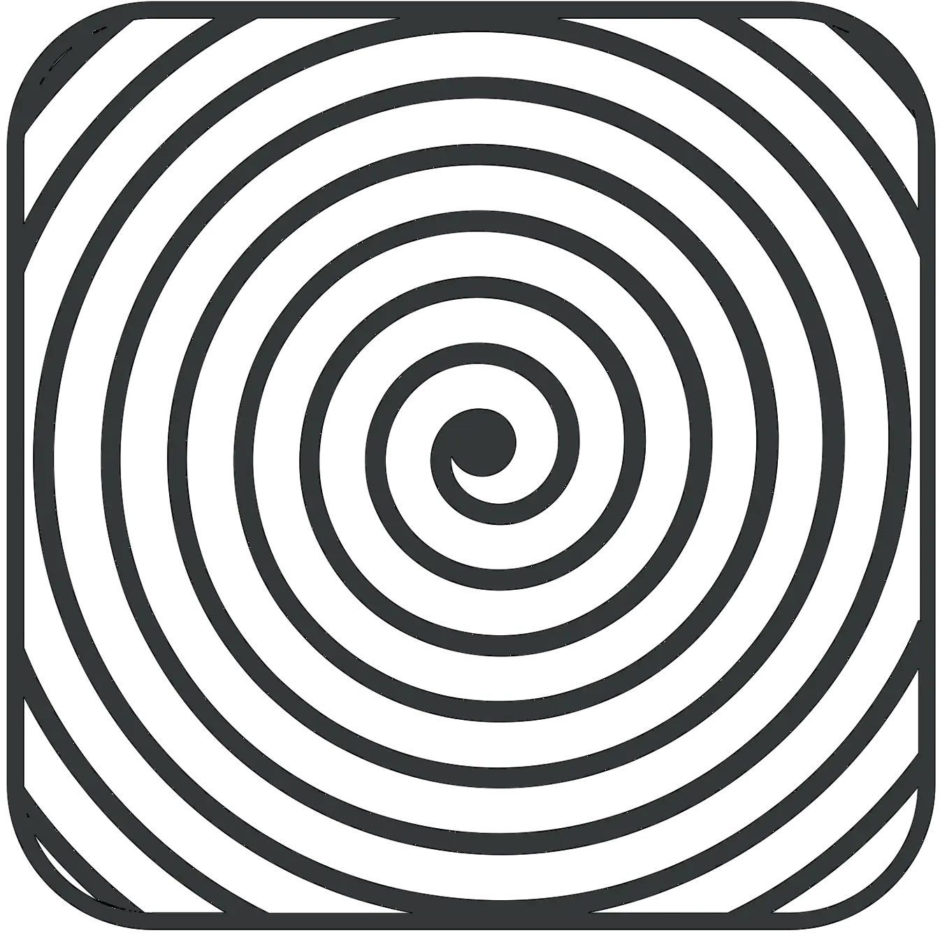 Abstract Spiral Pattern Icon