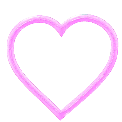 Pink Heart Outline Love Symbol