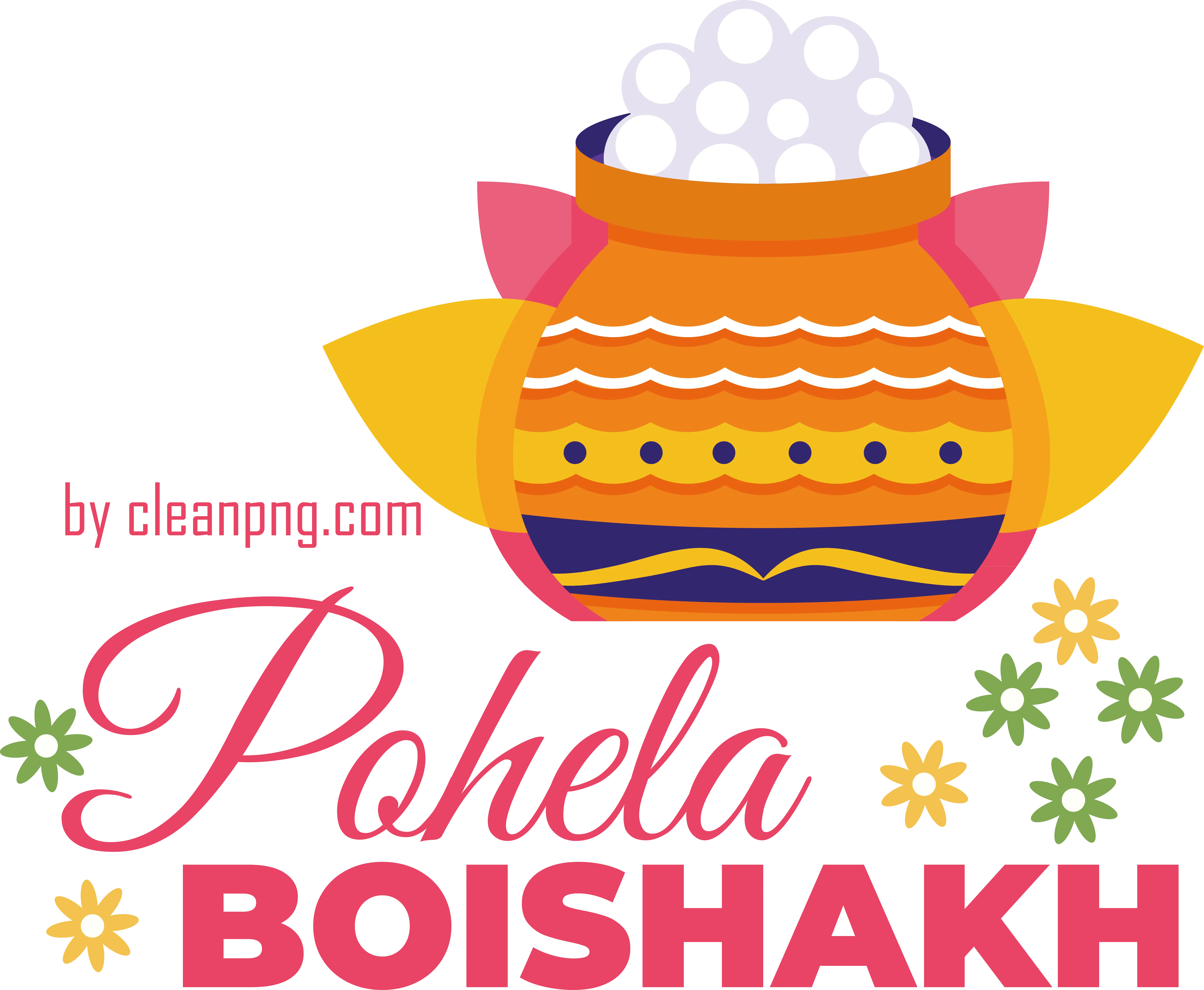 Decorative Pot with Rice for Pohela Boishakh