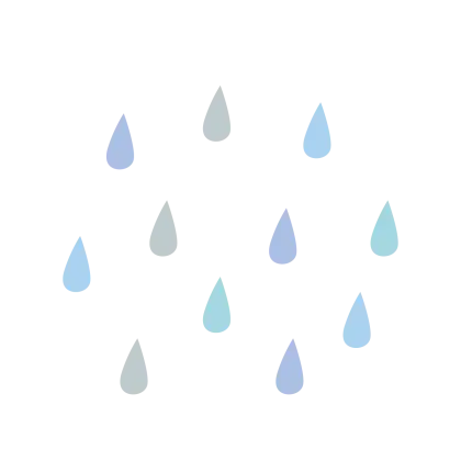 Light Blue Raindrops Illustration