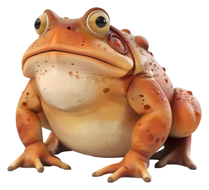 Cute Green Frog