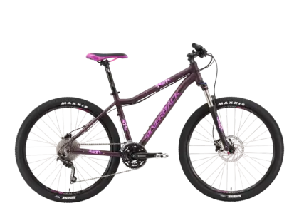 Purple Mountain Bike with Black Tires