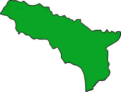 Green Land Map Outline