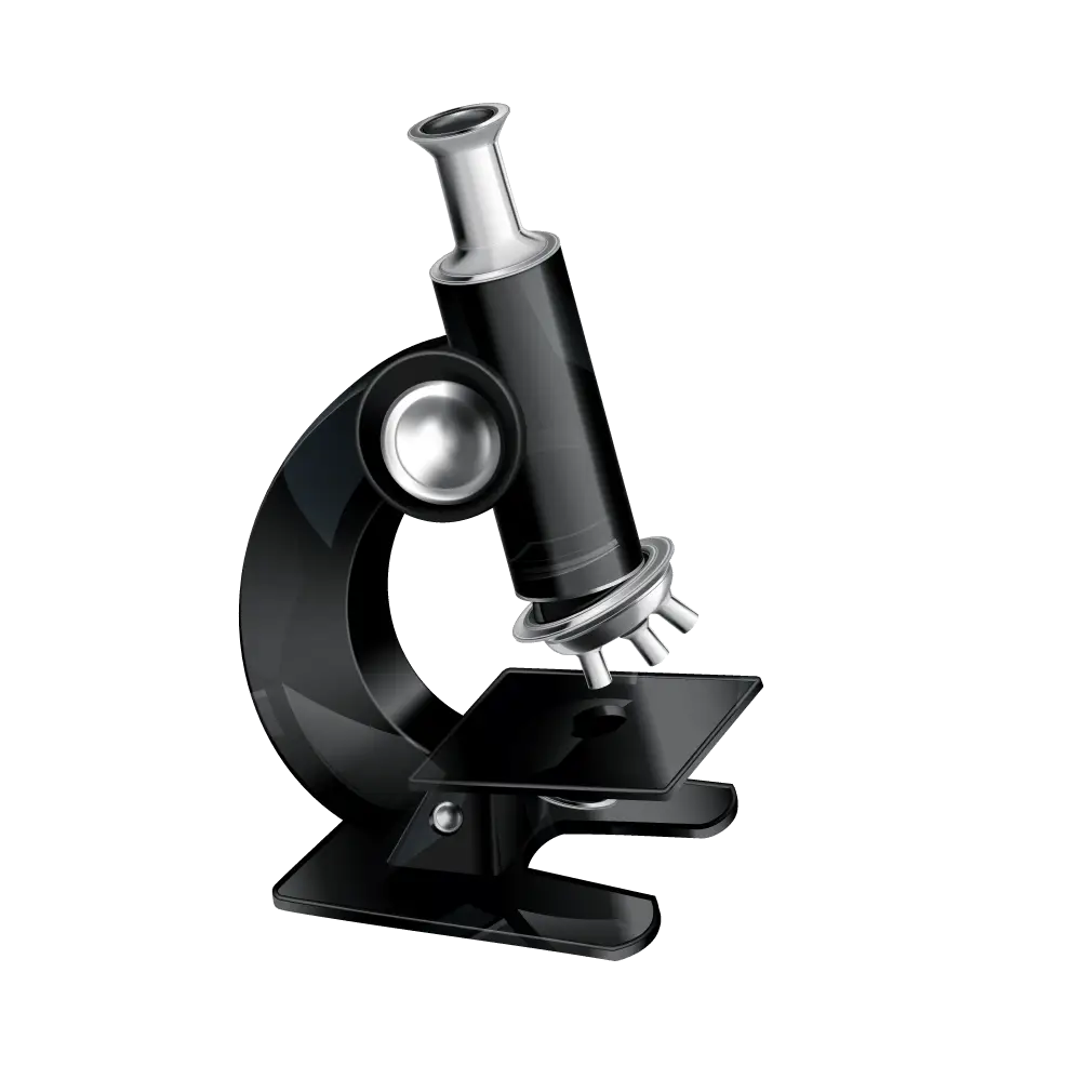 Black Microscope Illustration