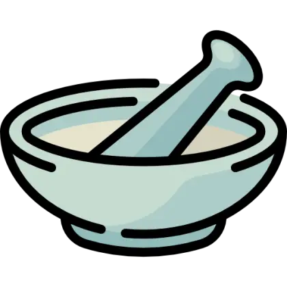 Mortar and Pestle for Grinding Herbs
