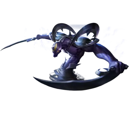 Fantasy Warrior Character with Blades