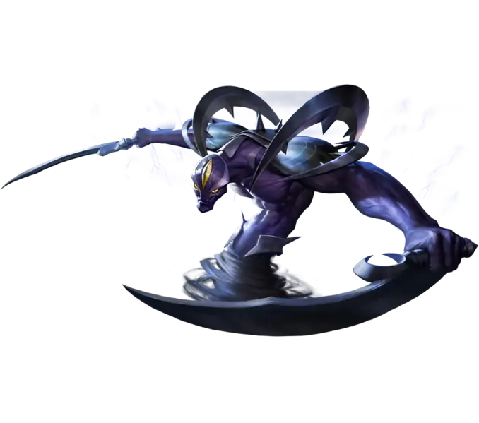 Fantasy Warrior Character with Blades