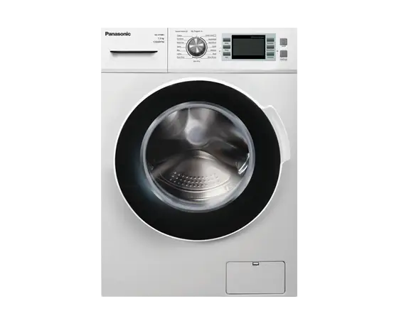 Modern Compact Washer with Black Door