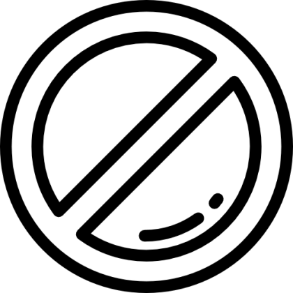 Forbidden Circle Line Symbol