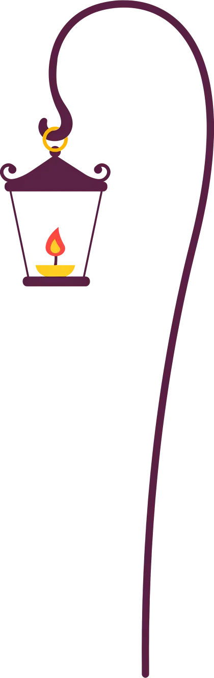 Vintage Lantern with Candle