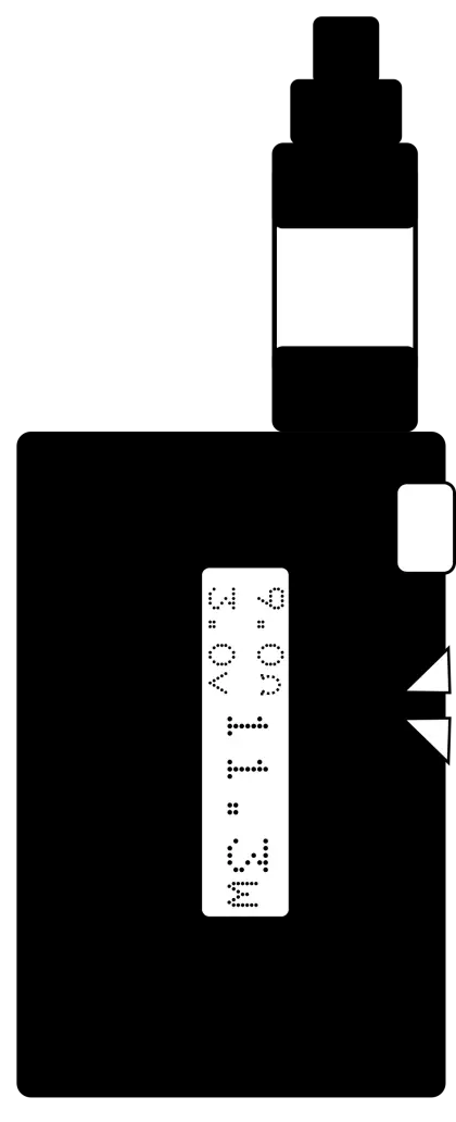 Black Silhouette of a Vape Device